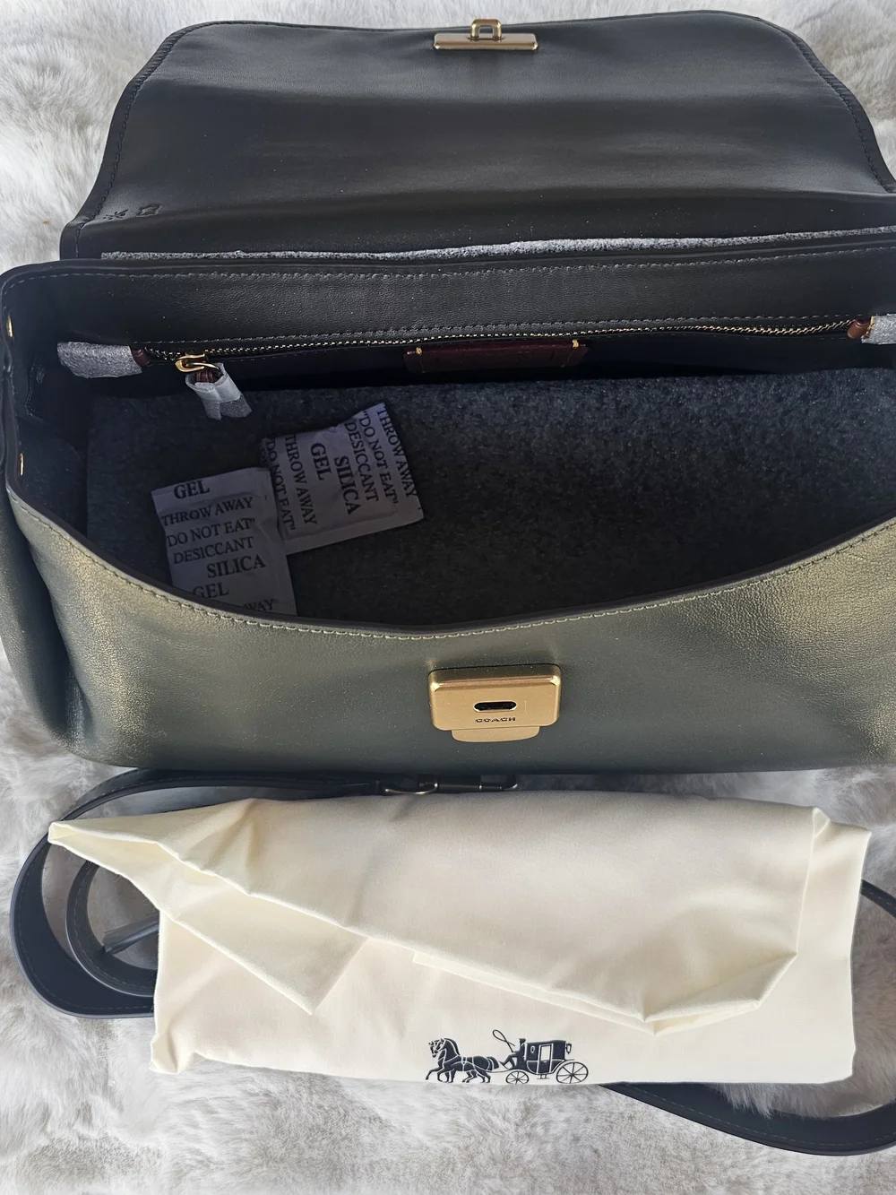 Coach dark green